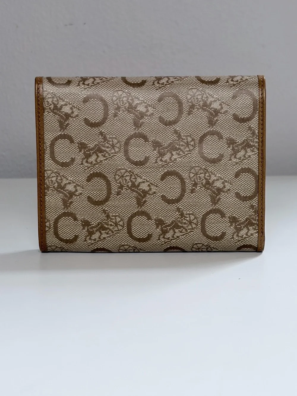 Celine Signature Tri-Fold Wallet with COA
